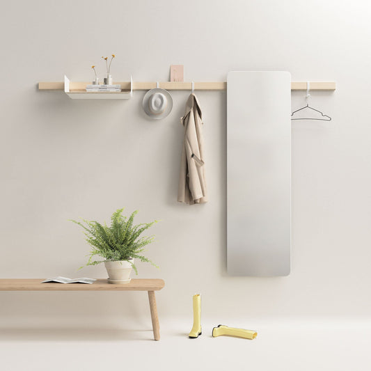 Vestiaire mural minimaliste Variand E10 bouleau — rangement entrée | Antifer