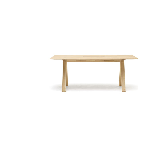 Bureau Spectrum en chêne massif, Geckeler Michels pour Karimoku New Standard — vue studio de face n°1 | Antifer