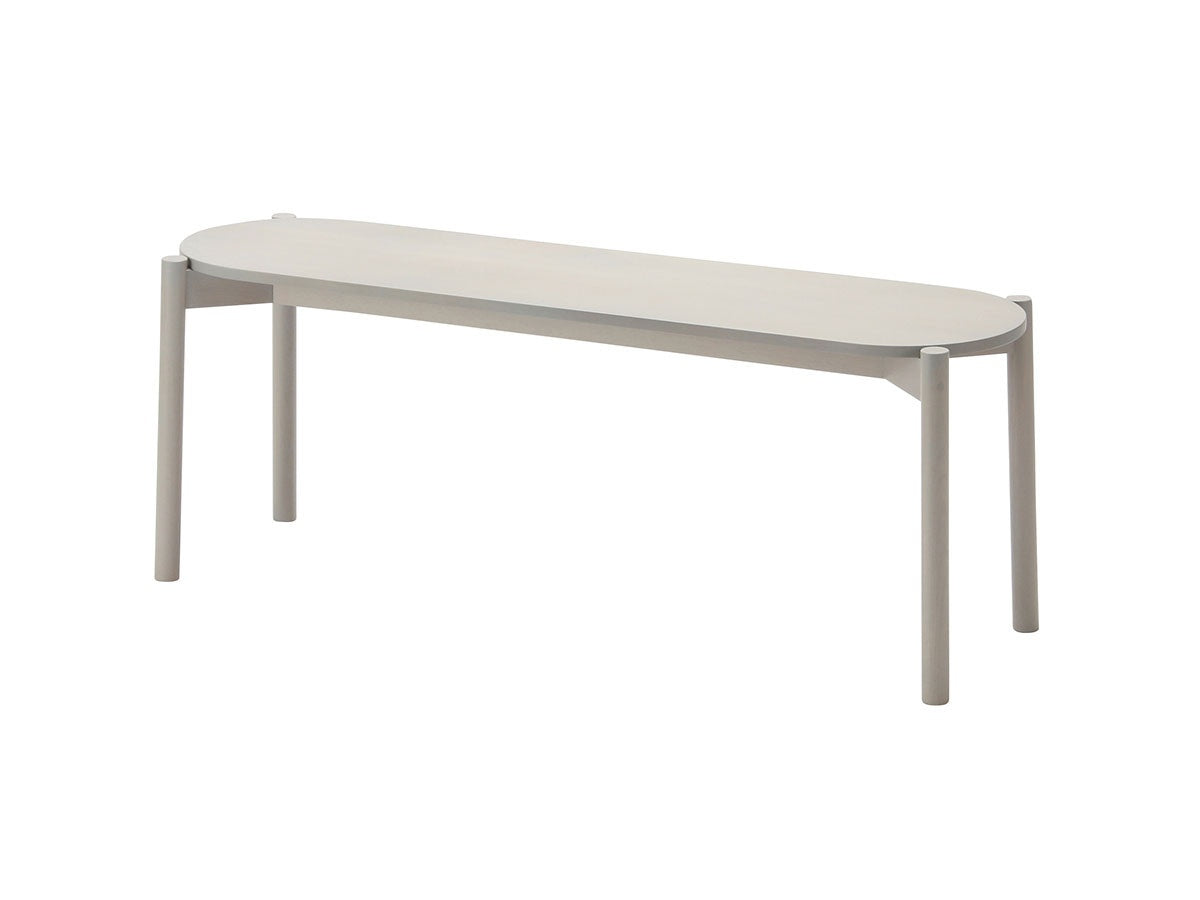 Banc de table Castor en chêne massif, BIG-GAME pour Karimoku New Standard — vue studio n°1 | Antifer