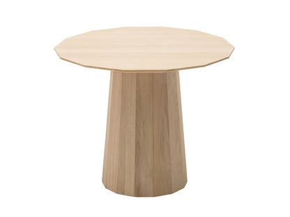 Table Colour Wood ø95 en bois massif teinté, Scholten & Baijings pour Karimoku New Standard — vue studio n°1 | Antifer