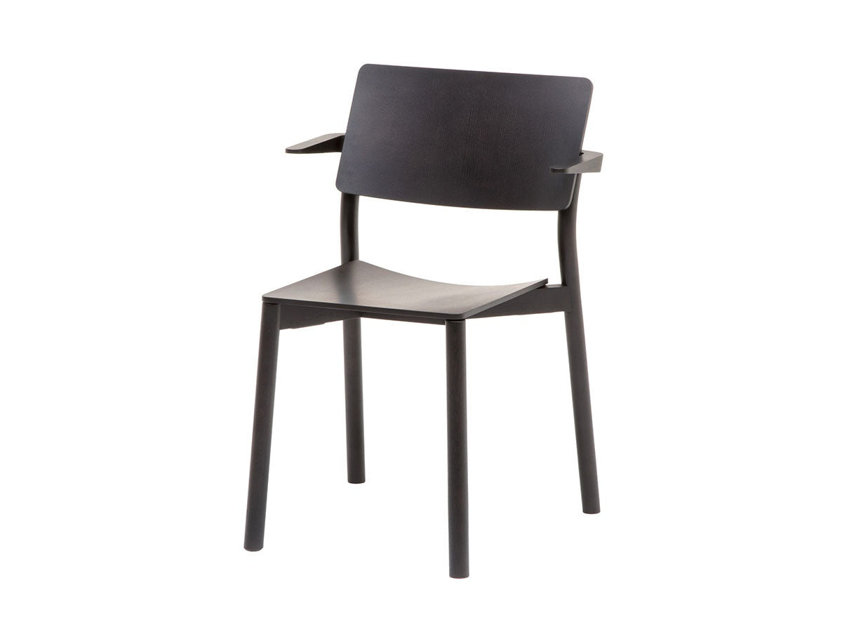 Fauteuil Panorama en bois massif, Geckeler Michels pour Karimoku New Standard — vue studio n°1 | Antifer
