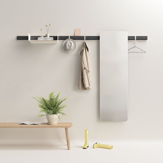Vestiaire mural minimaliste Variand E10 L'Essentiel — rangement entrée épuré | Antifer