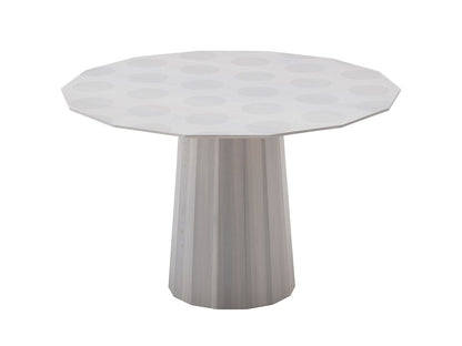 Table Colour Wood ø120 en bois massif teinté, Scholten & Baijings pour Karimoku New Standard — vue studio n°2 | Antifer