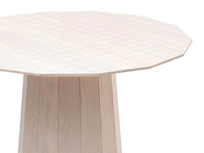 Table Colour Wood ø95 en bois massif teinté, Scholten & Baijings pour Karimoku New Standard — vue studio n°4 | Antifer