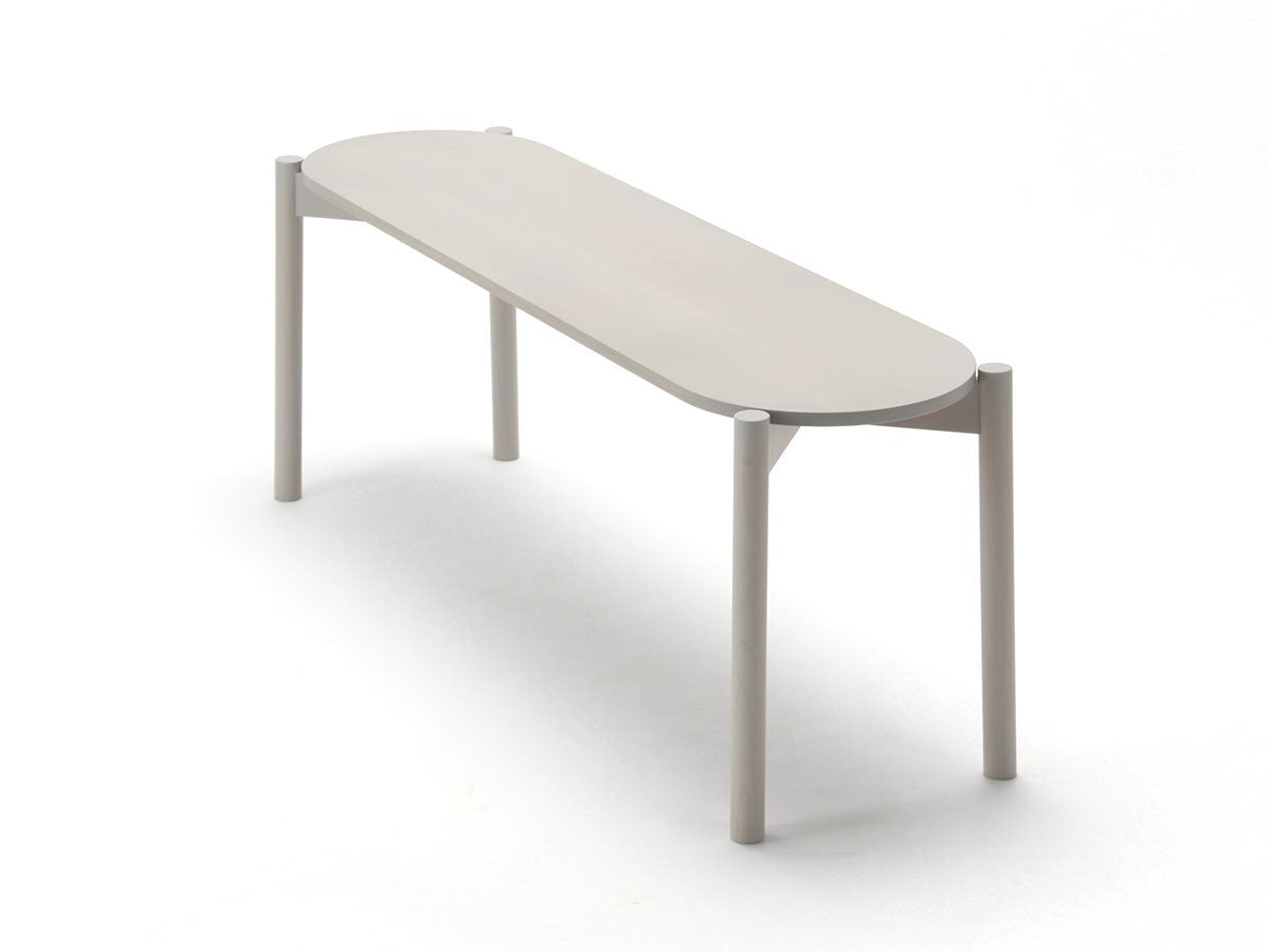 Banc de table Castor en chêne massif, BIG-GAME pour Karimoku New Standard — vue studio n°7 | Antifer