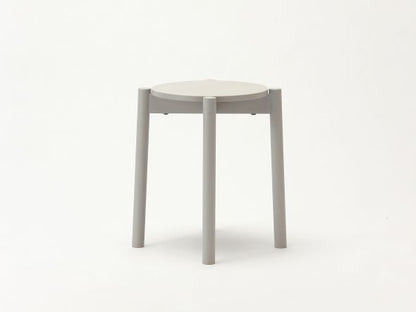 Tabouret Castor Plus gris clair, BIG-GAME pour Karimoku New Standard — vue studio n°22 | Antifer