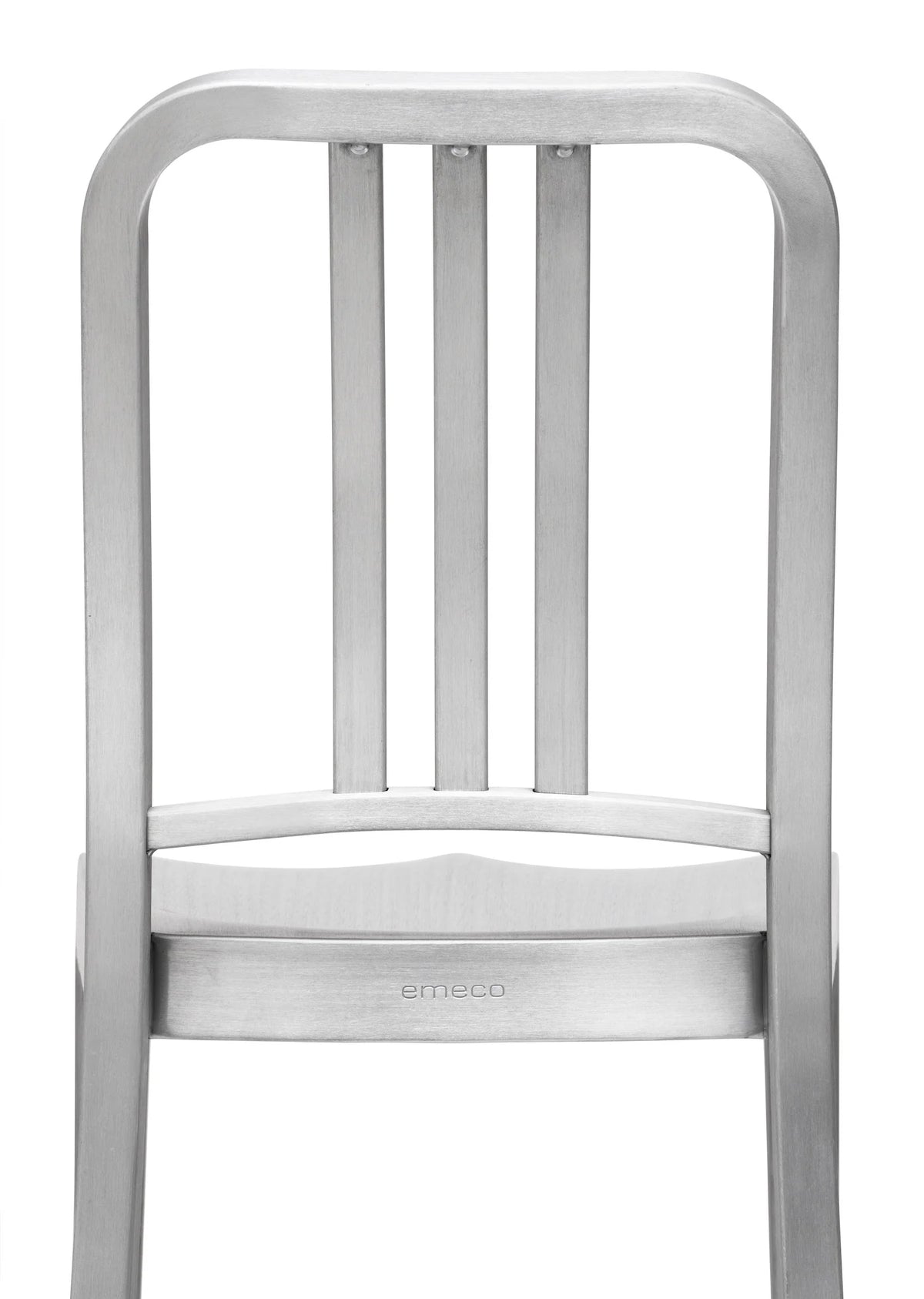 Emeco 1006 Navy Chair in a restaurant setting — stackable brushed aluminium | Antifer