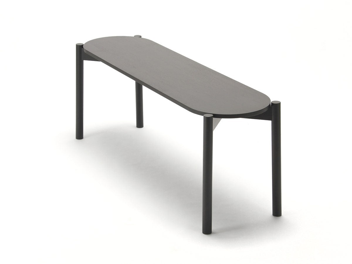 Banc de table Castor en chêne massif, BIG-GAME pour Karimoku New Standard — vue studio n°11 | Antifer