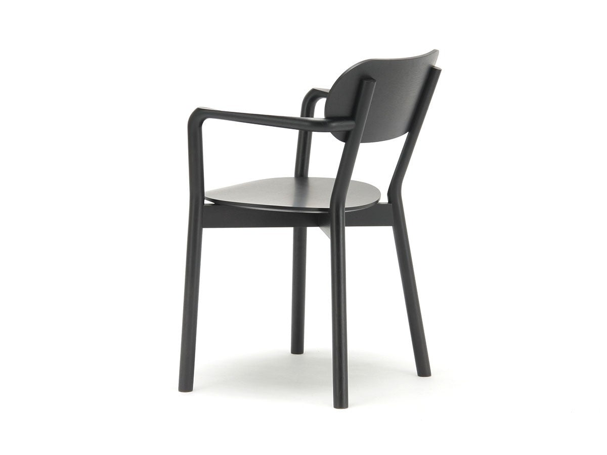 Fauteuil Castor Armchair Plus en chêne massif, BIG-GAME pour Karimoku New Standard — vue studio n°12 | Antifer