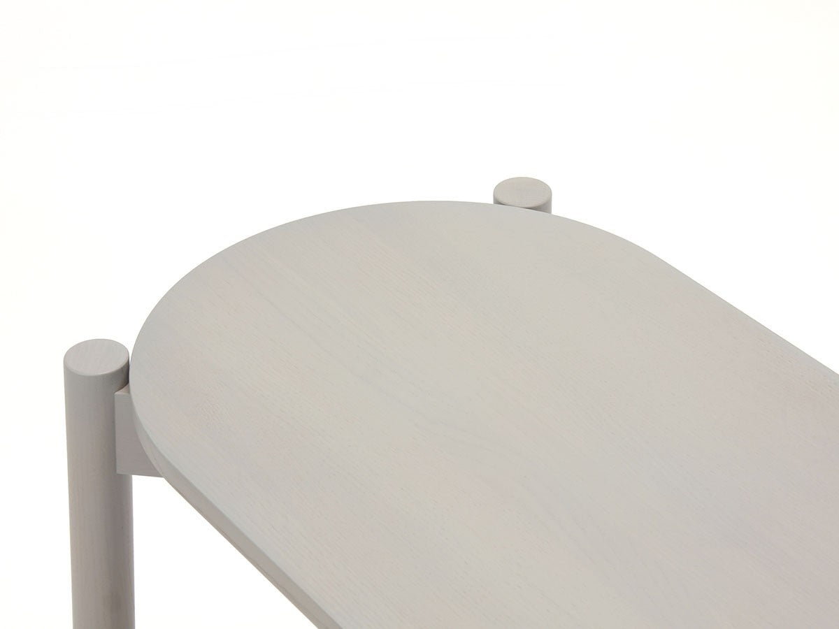 Banc de table Castor en chêne massif, BIG-GAME pour Karimoku New Standard — vue studio n°12 | Antifer