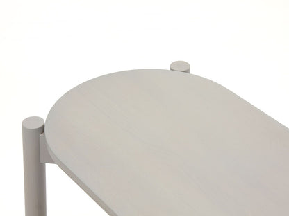 Banc de table Castor en chêne massif, BIG-GAME pour Karimoku New Standard — vue studio n°12 | Antifer