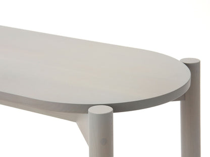 Banc de table Castor en chêne massif, BIG-GAME pour Karimoku New Standard — vue studio n°13 | Antifer