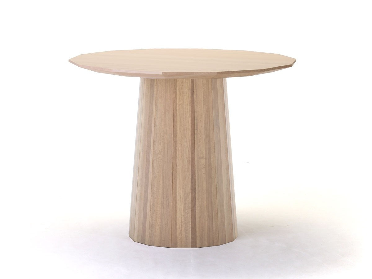 Table Colour Wood ø95 en bois massif teinté, Scholten & Baijings pour Karimoku New Standard — vue studio n°16 | Antifer