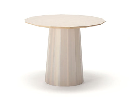 Table Colour Wood ø95 en bois massif teinté, Scholten & Baijings pour Karimoku New Standard — vue studio n°18 | Antifer