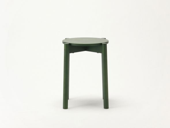 Tabouret Castor Plus vert foncé, BIG-GAME — vue studio de trois quarts n°19 | Antifer
