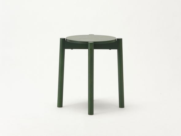 Tabouret Castor Plus vert foncé, BIG-GAME — vue studio de face n°18 | Antifer