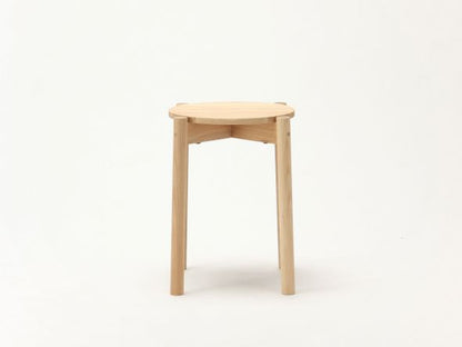 Tabouret Castor Plus en chêne massif, BIG-GAME — vue studio de face n°15 | Antifer
