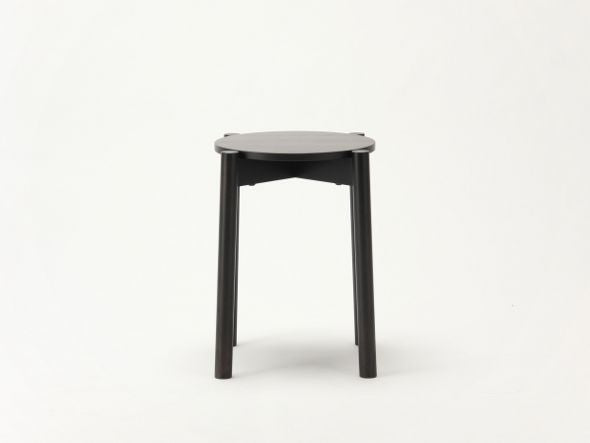 Tabouret Castor Plus noir, BIG-GAME — vue studio de trois quarts n°17 | Antifer