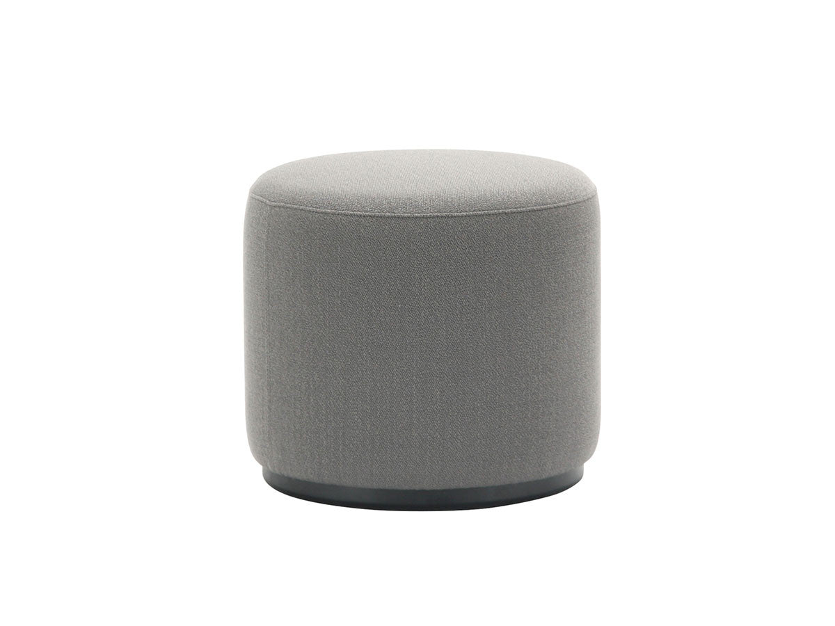 Pouf Elephant gris clair à socle teinté noir, Christian Haas — vue studio n°5 | Antifer