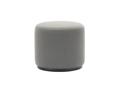 Pouf Elephant gris clair à socle teinté noir, Christian Haas — vue studio n°5 | Antifer