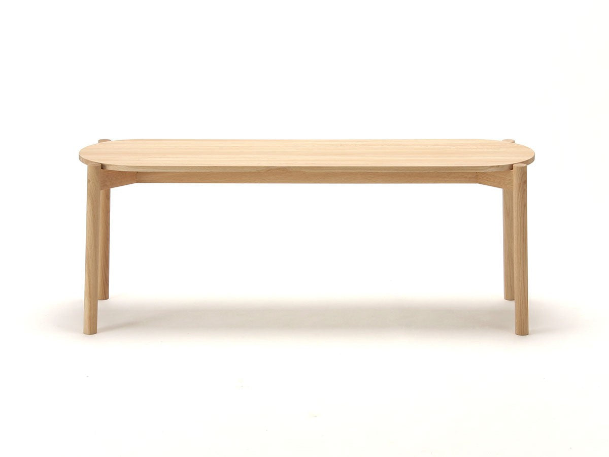 Banc de table Castor en chêne, BIG-GAME — vue studio de face n°26 | Antifer