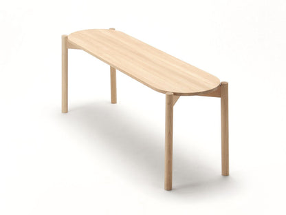 Banc de table Castor en chêne, BIG-GAME — vue studio de trois quarts n°27 | Antifer