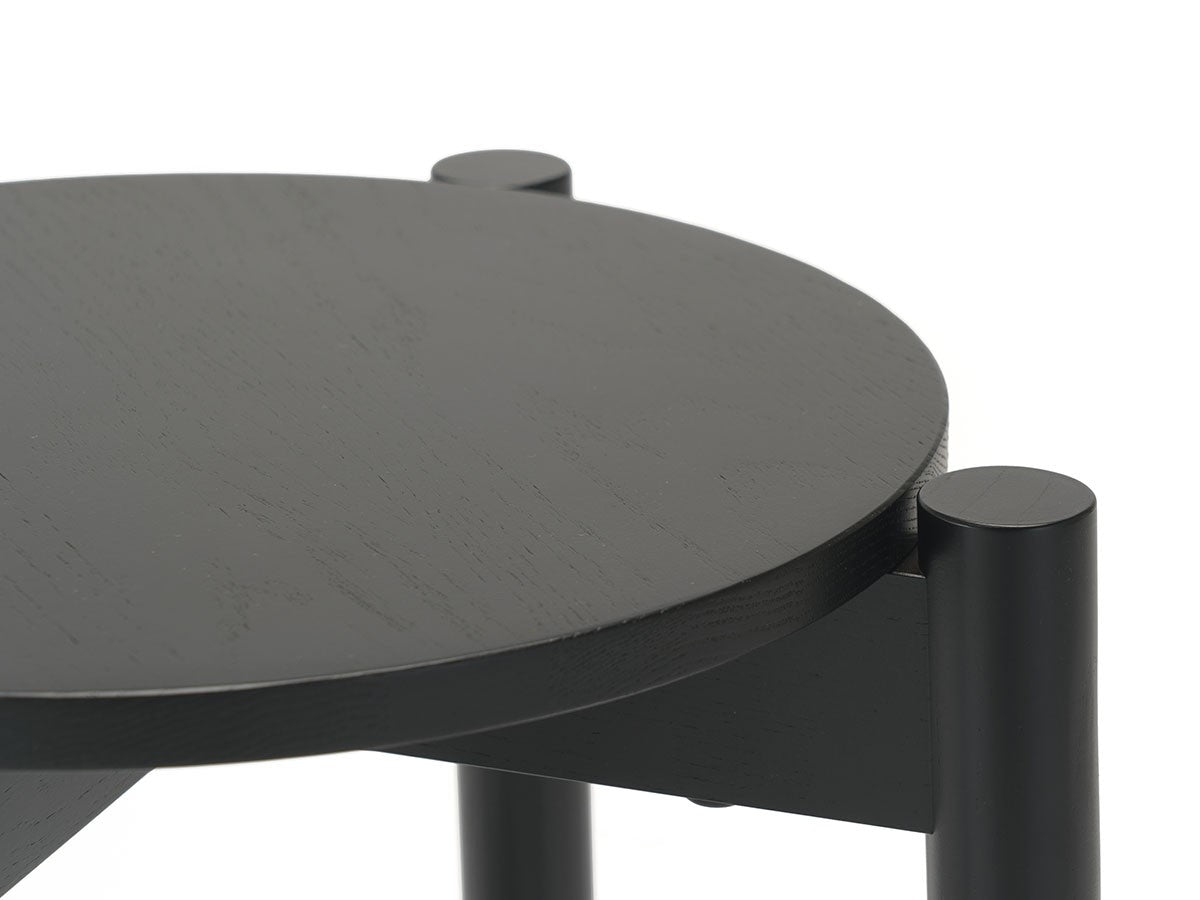 Tabouret Castor Plus — détail de l'assise ronde noire et de son chant | Antifer