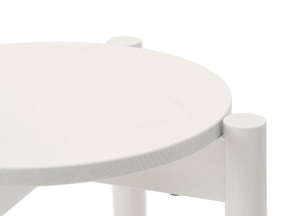 Tabouret Castor Plus — détail de l'assise ronde blanche et de l'entretoise | Antifer