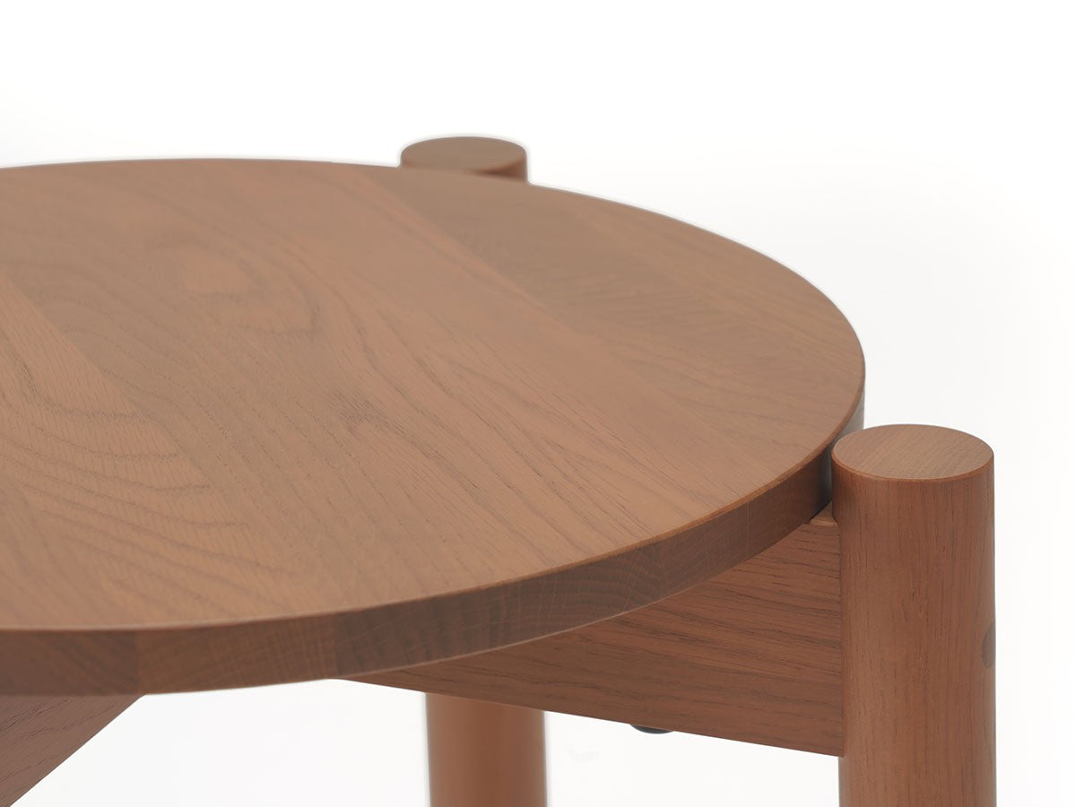 Tabouret Castor Plus — détail de l'assise ronde terracotta et de son chant | Antifer