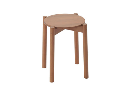 Tabouret Castor Plus terracotta, BIG-GAME pour Karimoku New Standard — vue studio n°6 | Antifer