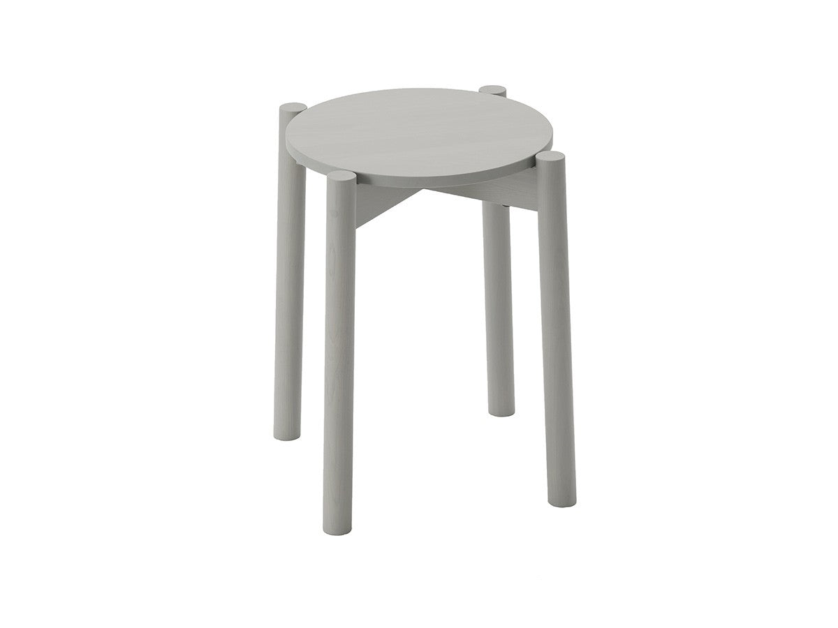 Tabouret Castor Plus gris clair, BIG-GAME pour Karimoku New Standard — vue studio n°2 | Antifer