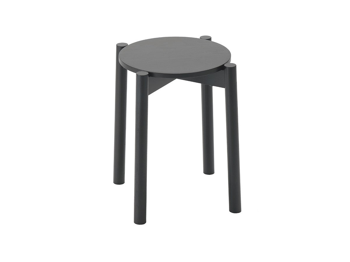 Tabouret Castor Plus gris anthracite, BIG-GAME pour Karimoku New Standard — vue studio n°3 | Antifer