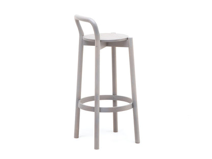 Tabouret de bar Castor gris clair, BIG-GAME — vue studio de trois quarts arrière n°6 | Antifer