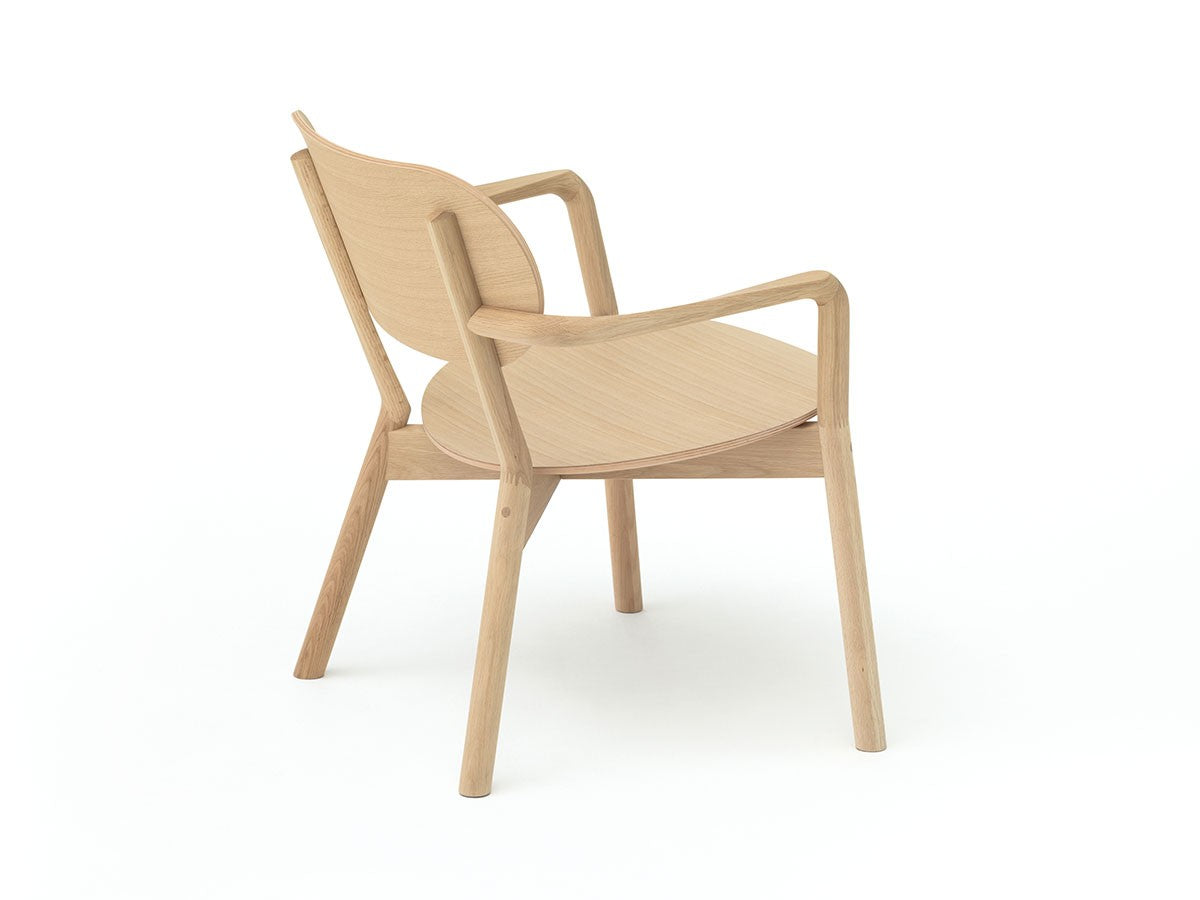 Fauteuil bas Castor en chêne massif, BIG-GAME — vue studio arrière n°5 | Antifer