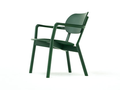 Fauteuil bas Castor vert foncé, BIG-GAME — vue studio de trois quarts arrière n°3 | Antifer