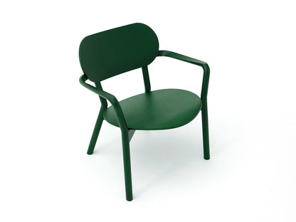 Fauteuil bas Castor vert foncé, BIG-GAME — vue studio de trois quarts avant n°4 | Antifer