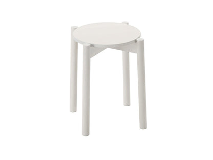 Tabouret Castor Plus blanc, BIG-GAME pour Karimoku New Standard — vue studio n°5 | Antifer