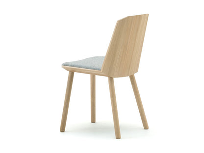 Chaise Colour Wood à galette claire, Scholten & Baijings — vue studio arrière n°26 | Antifer