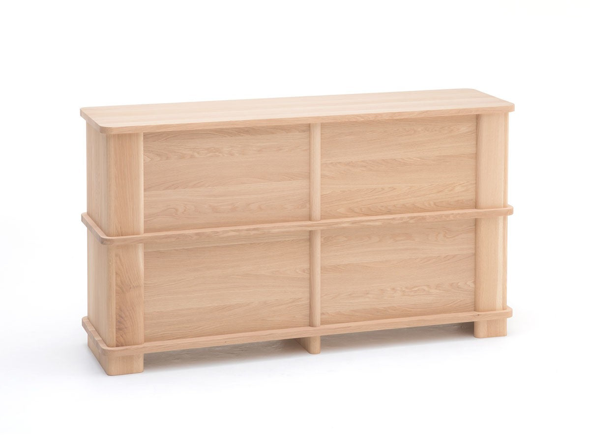 Buffet Prop Sideboard 150 en chêne clair, BIG-GAME pour Karimoku New Standard — vue studio de trois quarts n°4 | Antifer