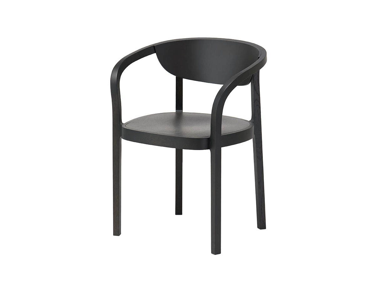 Chaise Chesa noire, Jörg Boner pour Karimoku New Standard — vue studio n°24 | Antifer