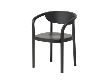 Chaise Chesa noire, Jörg Boner pour Karimoku New Standard — vue studio n°24 | Antifer