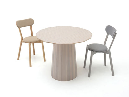 Table Colour Wood ø95 en bois massif teinté, Scholten & Baijings pour Karimoku New Standard — vue studio n°20 | Antifer
