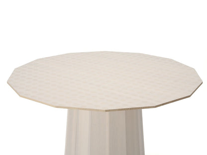 Table Colour Wood ø95 en bois massif teinté, Scholten & Baijings pour Karimoku New Standard — vue studio n°22 | Antifer