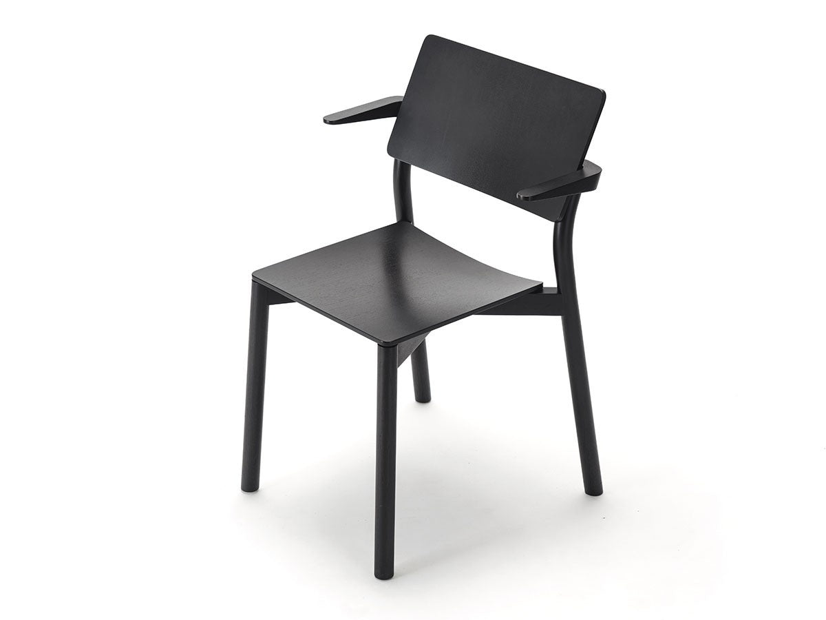 Fauteuil Panorama en bois massif, Geckeler Michels pour Karimoku New Standard — vue studio n°22 | Antifer