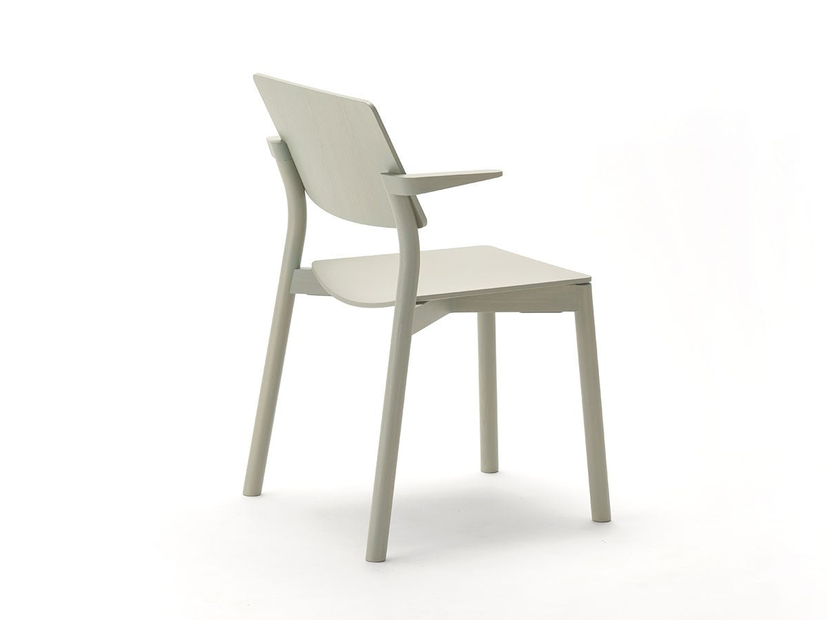 Fauteuil Panorama vert-de-gris, Geckeler Michels — vue studio de trois quarts arrière n°31 | Antifer