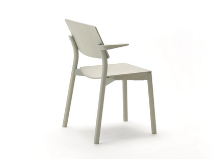 Fauteuil Panorama vert-de-gris, Geckeler Michels — vue studio de trois quarts arrière n°31 | Antifer