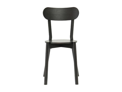 Chaise Castor noire, BIG-GAME pour Karimoku New Standard — vue studio de face n°36 | Antifer