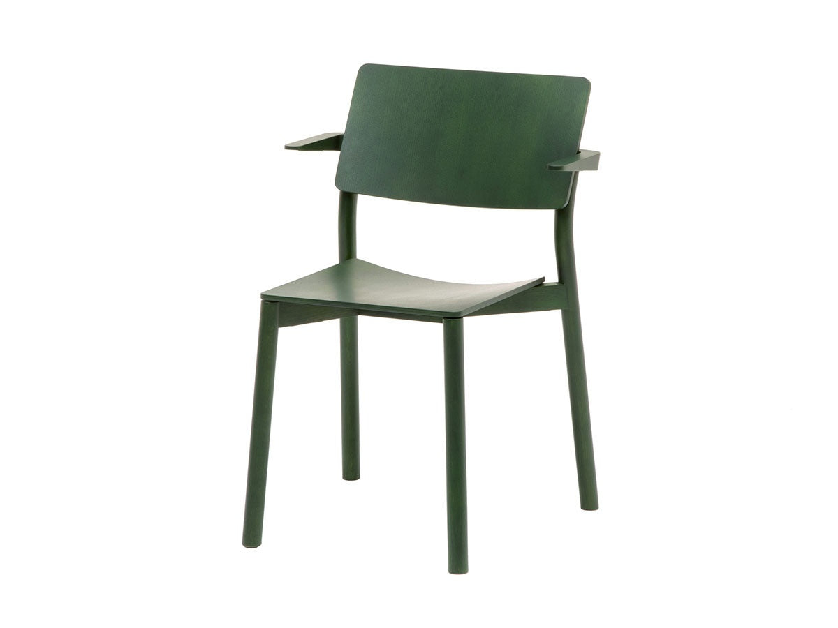 Fauteuil Panorama vert mousse, Geckeler Michels pour Karimoku New Standard — vue studio n°37 | Antifer