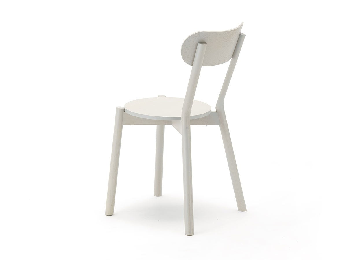Chaise Castor blanche, BIG-GAME — vue studio de profil arrière n°44 | Antifer