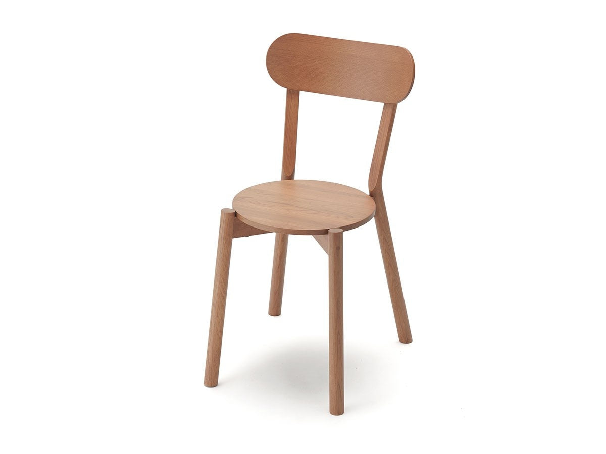 Chaise Castor à dossier brun, BIG-GAME — vue studio de face n°45 | Antifer